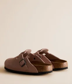 Birkenstock® Boston Suede Clog Pink Clay Discount