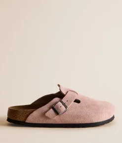 Birkenstock® Boston Suede Clog Pink Clay Discount