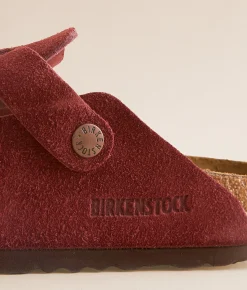 Birkenstock® Boston Suede Clog Zinfandel