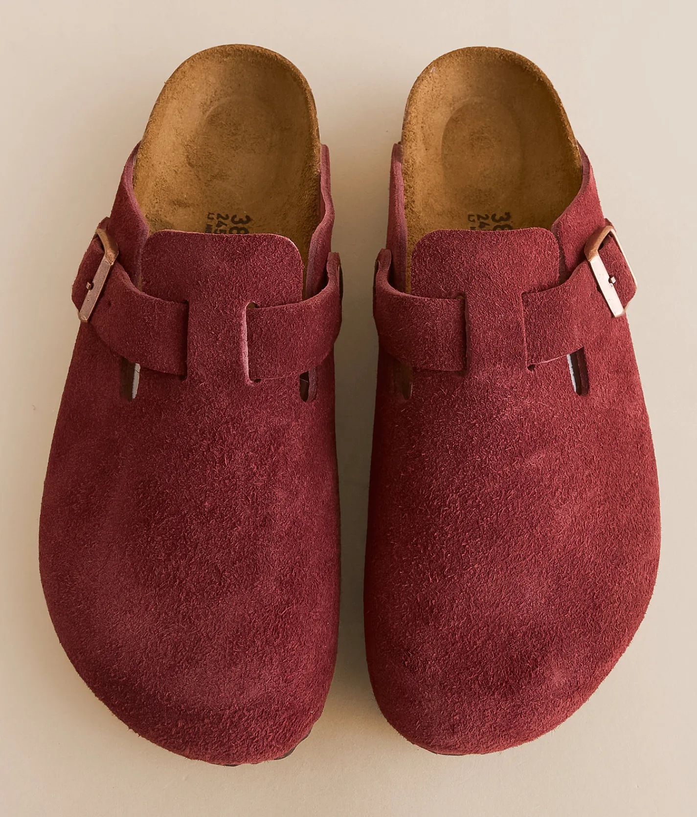 Birkenstock® Boston Suede Clog Zinfandel