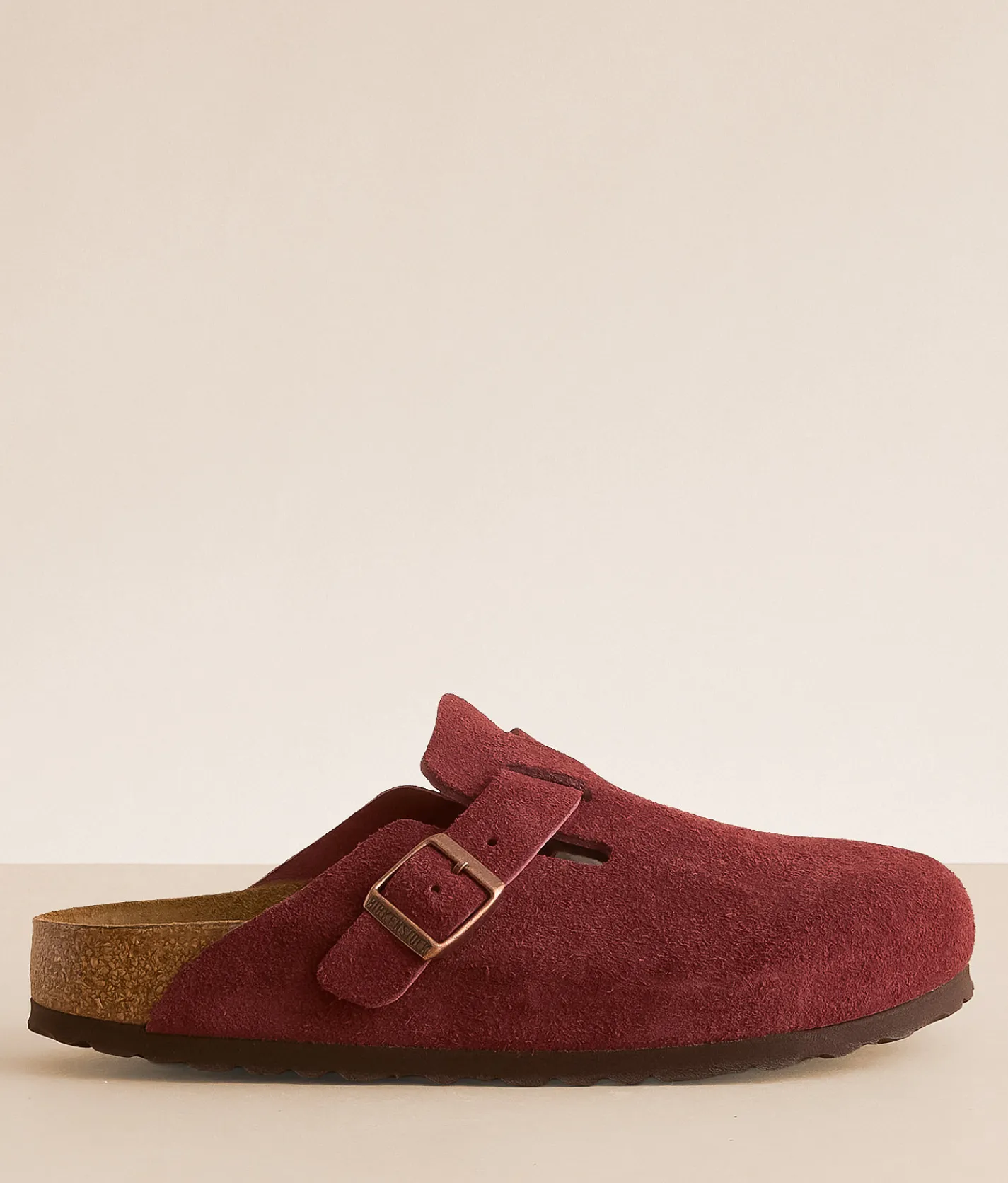 Birkenstock® Boston Suede Clog Zinfandel