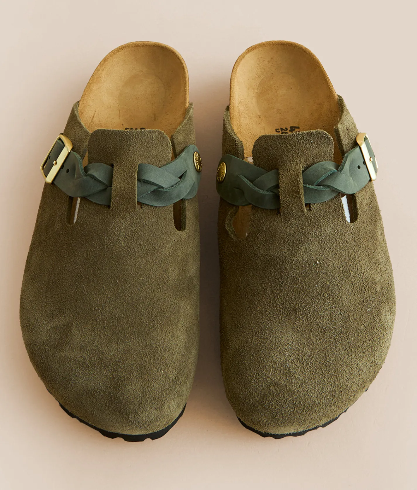 Birkenstock® Boston Suede Clog Thyme