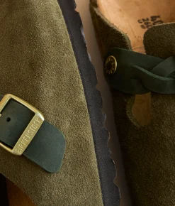Birkenstock® Boston Suede Clog Thyme