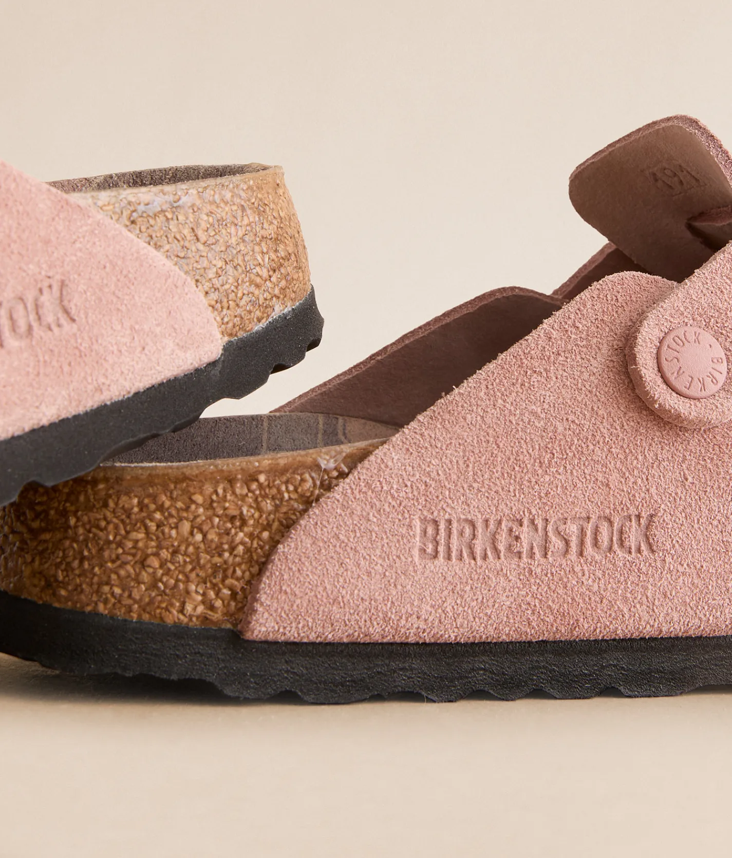 Shoes | Birkenstock® Boston Varsity Suede Clog Pink Clay