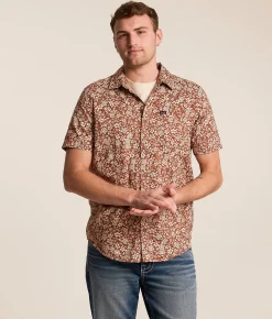 Tops | RVCA Botanical Shirt Rawhide
