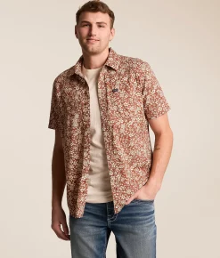 Tops | RVCA Botanical Shirt Rawhide