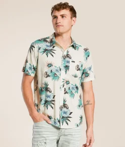 Tops | RVCA Botanical Shirt Lead