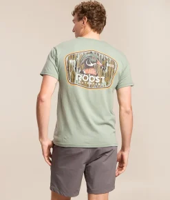 Roost Waterfowl Bottomland Badge T-Shirt Bay Online