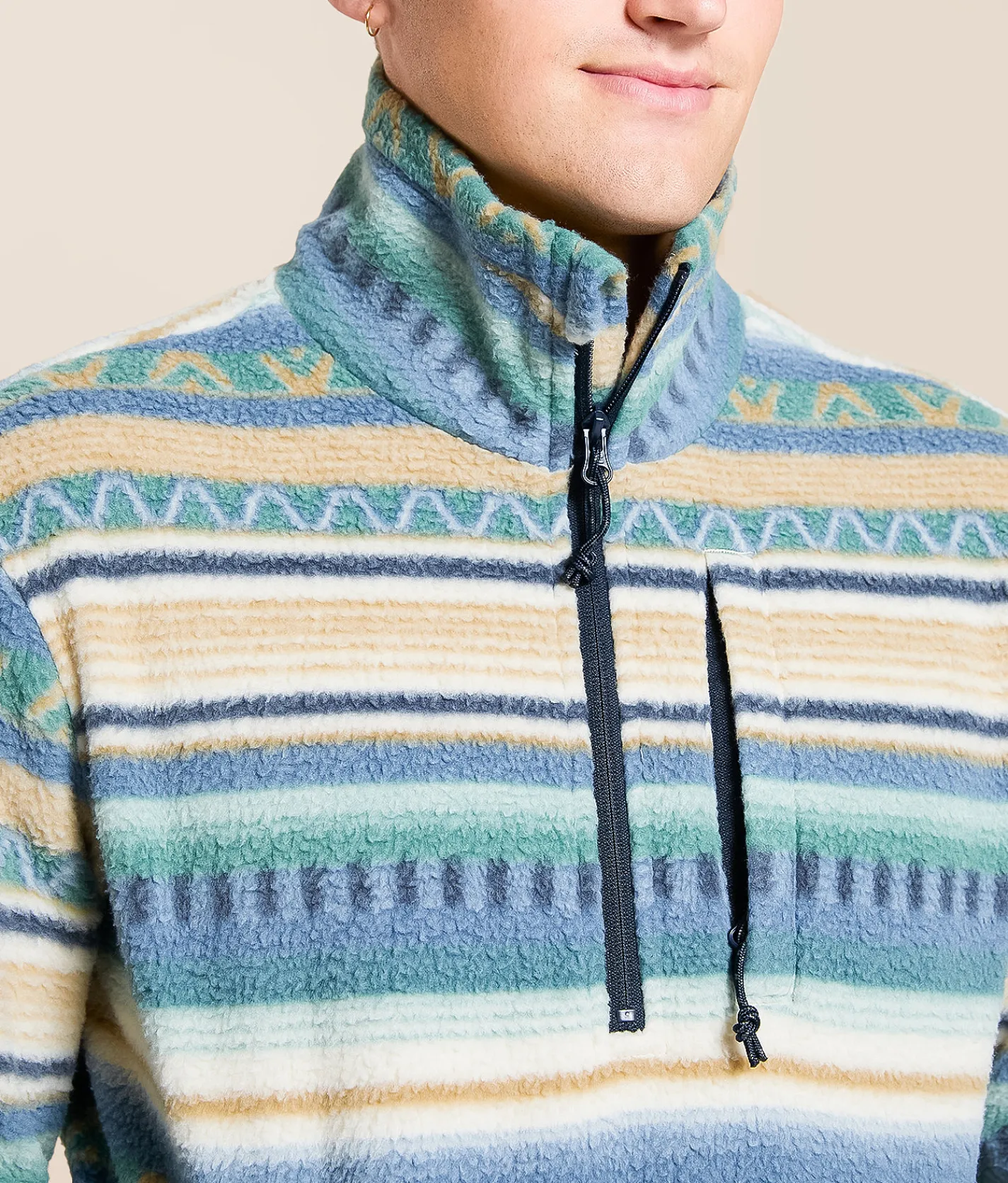 Billabong Boundary Fleece Pullover Dark Stone Hot