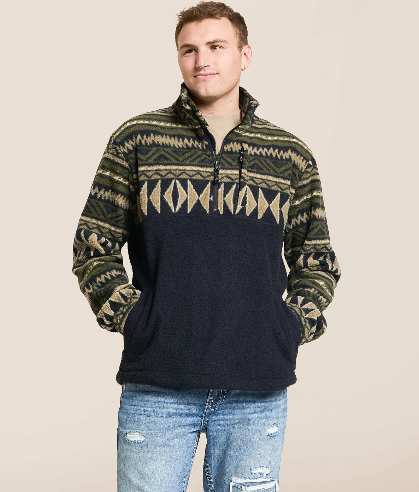 Billabong Boundary Fleece Pullover Black Hot