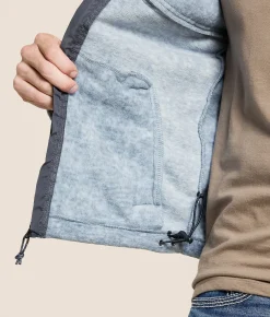 Tops|Coats & Jackets | Billabong Boundary Lite Fleece Hooded Jacket Steel Blue