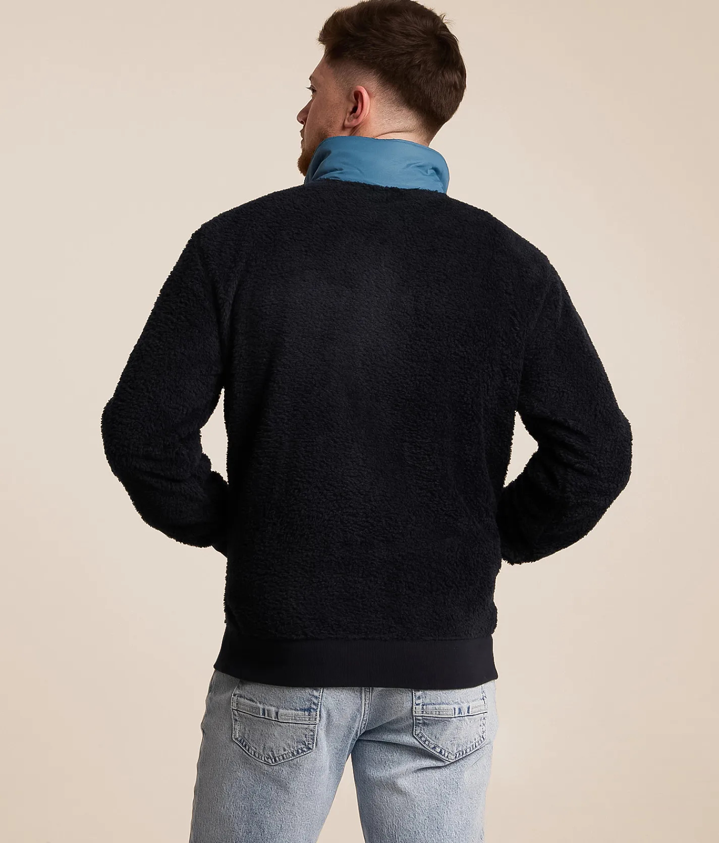 Tops | Billabong Boundary Peak Sherpa Pullover Black