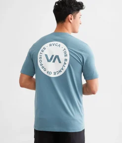 RVCA Boundary Sport T-Shirt Blue Stone Online
