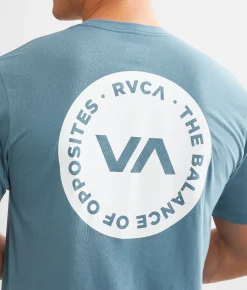 RVCA Boundary Sport T-Shirt Blue Stone Online