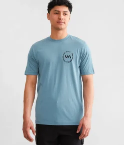 RVCA Boundary Sport T-Shirt Blue Stone Online