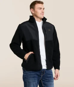 Tops|Coats & Jackets | Billabong Boundary Summit Sherpa Jacket Black