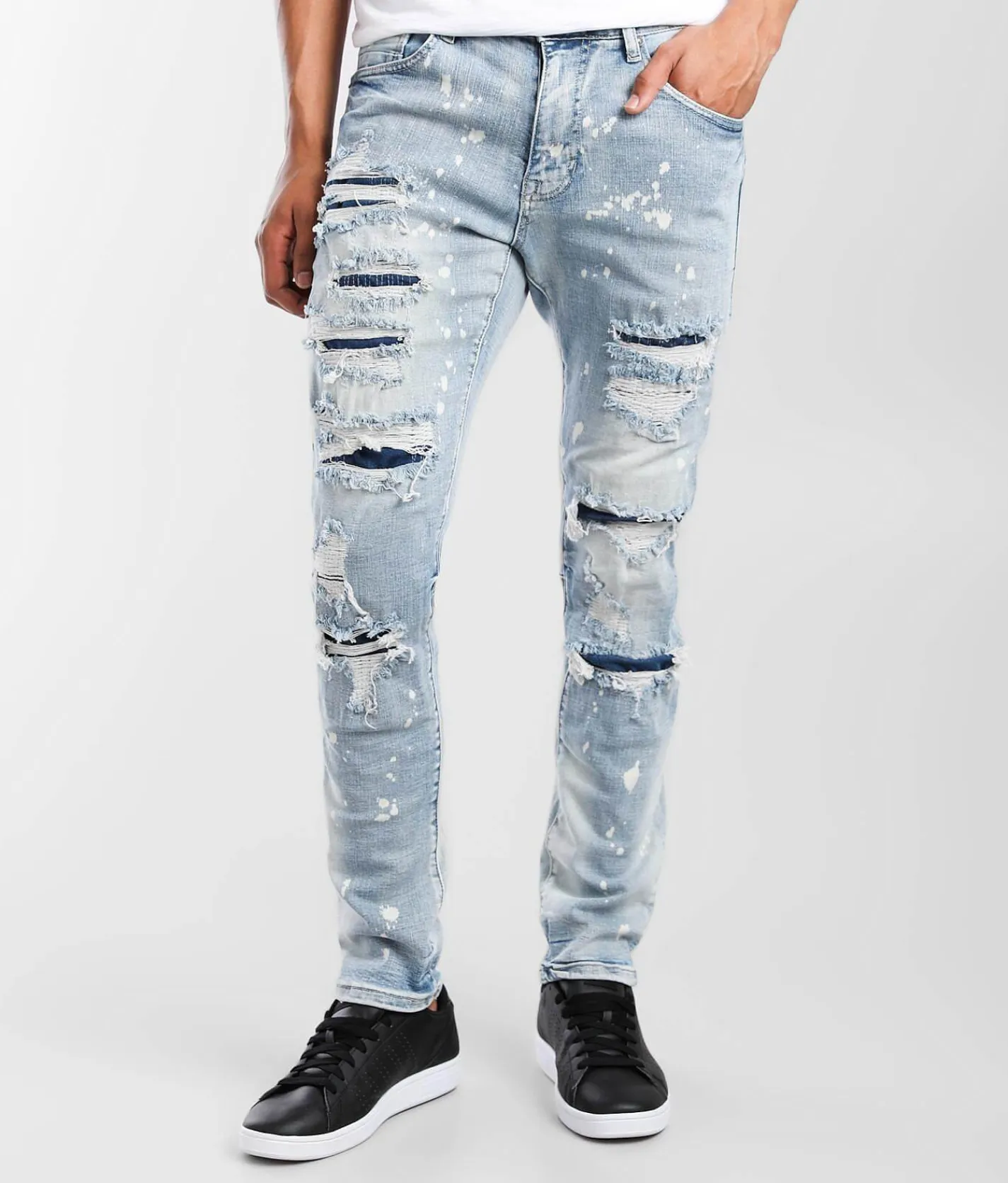 Smoke Rise® Bowery Taper Stretch Jean Bowery Blue Discount