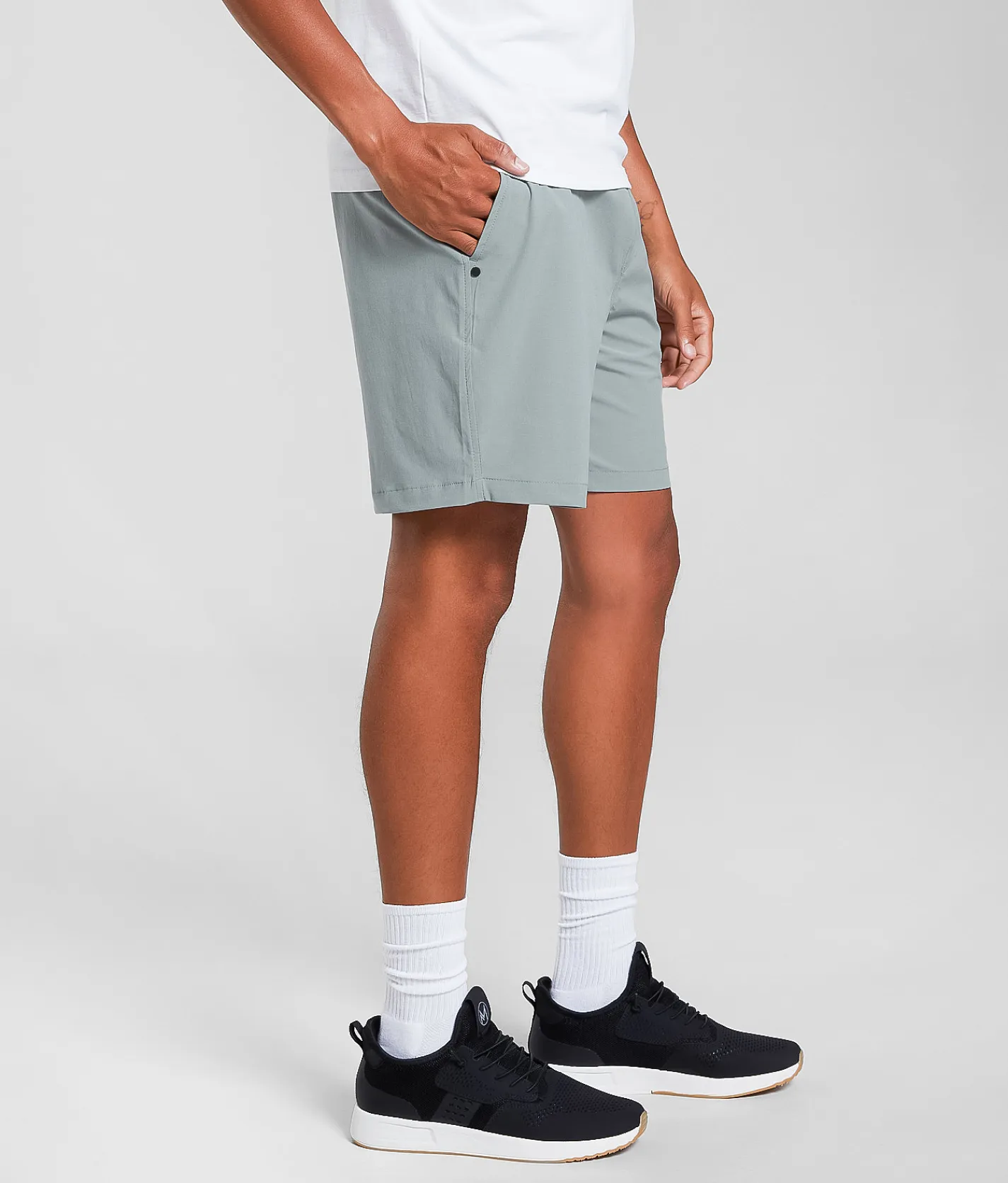 Bottoms|Activewear | Maven Co-op Bow Performance Stretch Short Washed Teal