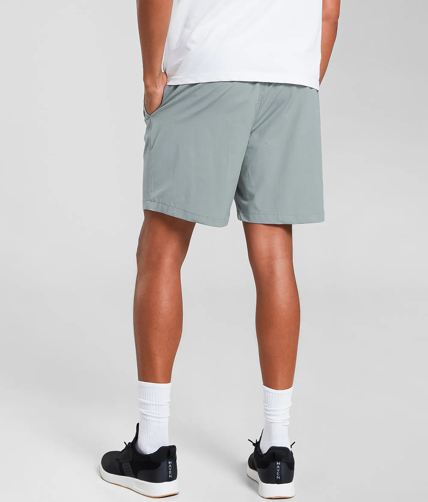 Bottoms|Activewear | Maven Co-op Bow Performance Stretch Short Washed Teal