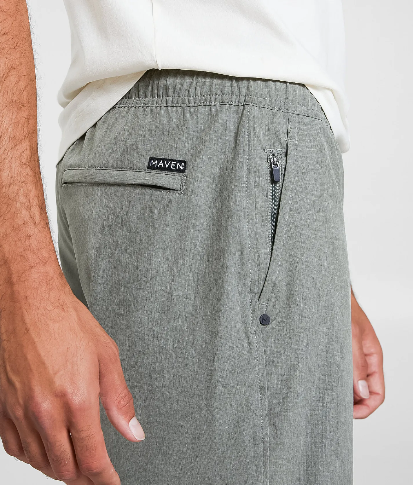 Bottoms|Activewear | Maven Co-op Bow Performance Stretch Short Dried Sage