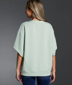 Tops | Buckle Black Boxy Dolman Top Ice Mint