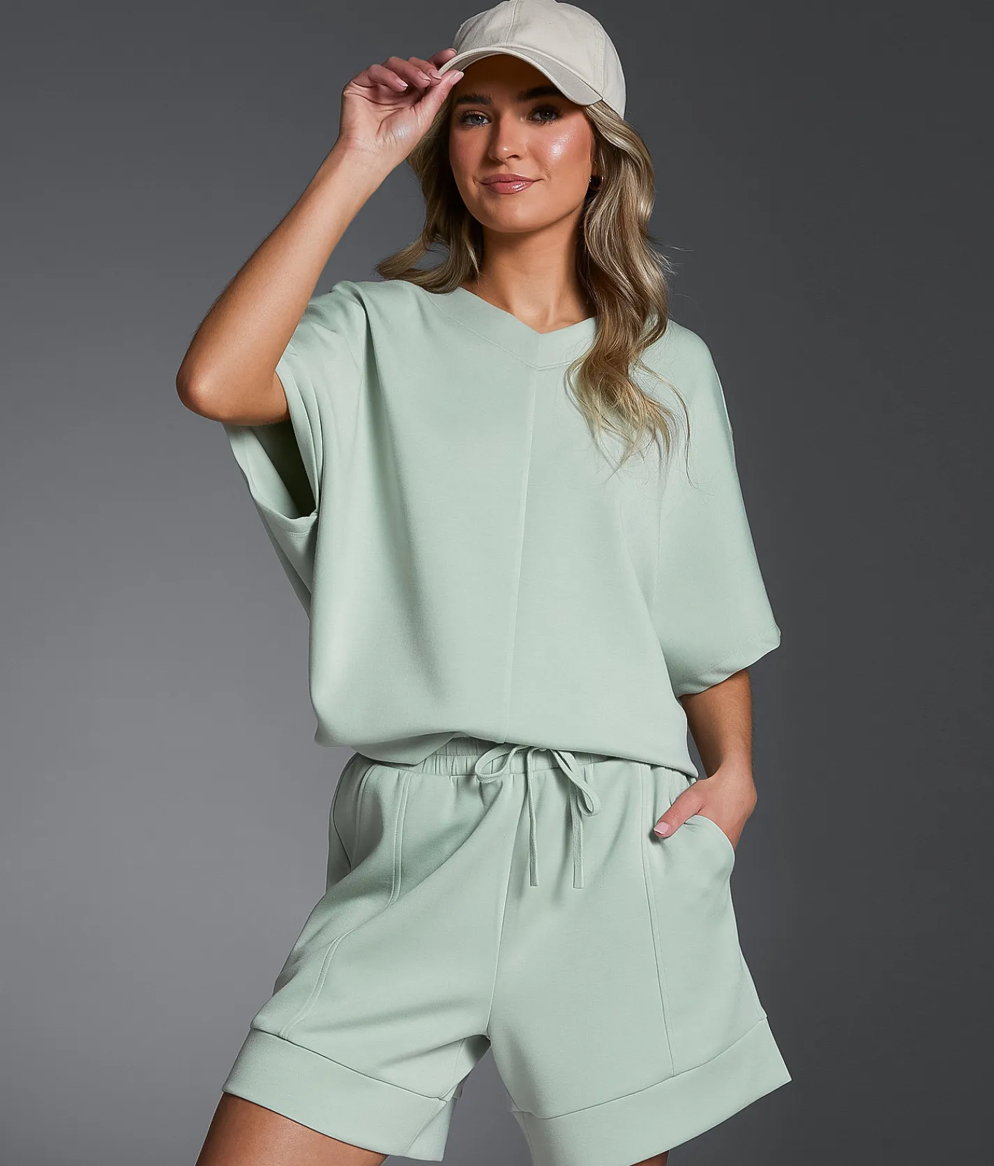 Tops | Buckle Black Boxy Dolman Top Ice Mint