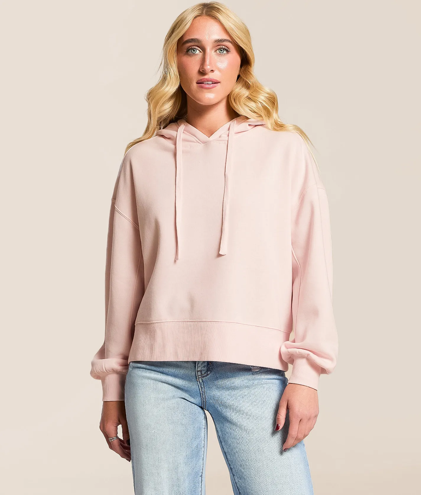 Gilded Intent Boxy Hooded Sweatshirt Primrose Pink Best