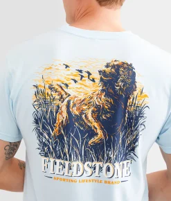 Graphic T-Shirts | Fieldstone Boykin Marsh T-Shirt Light Blue