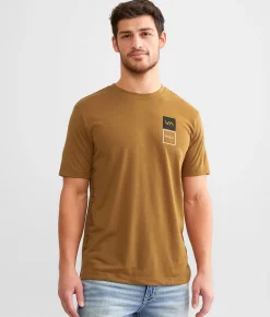 RVCA Brackets Sport T-Shirt Tobacco Hot
