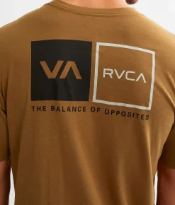 RVCA Brackets Sport T-Shirt Tobacco Hot