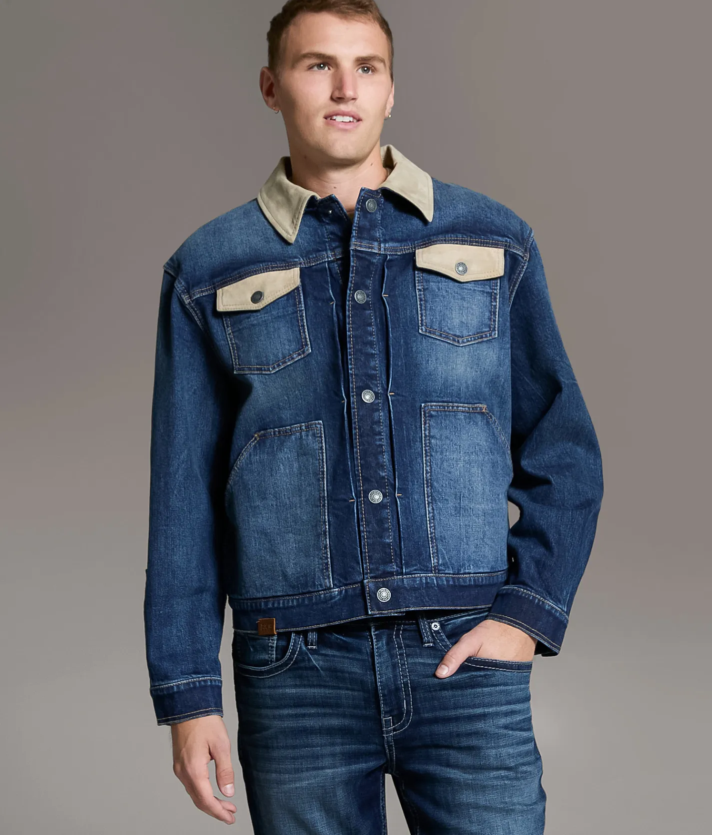 Tops|Coats & Jackets | BKE Bradley Denim Stretch Jacket Dallas