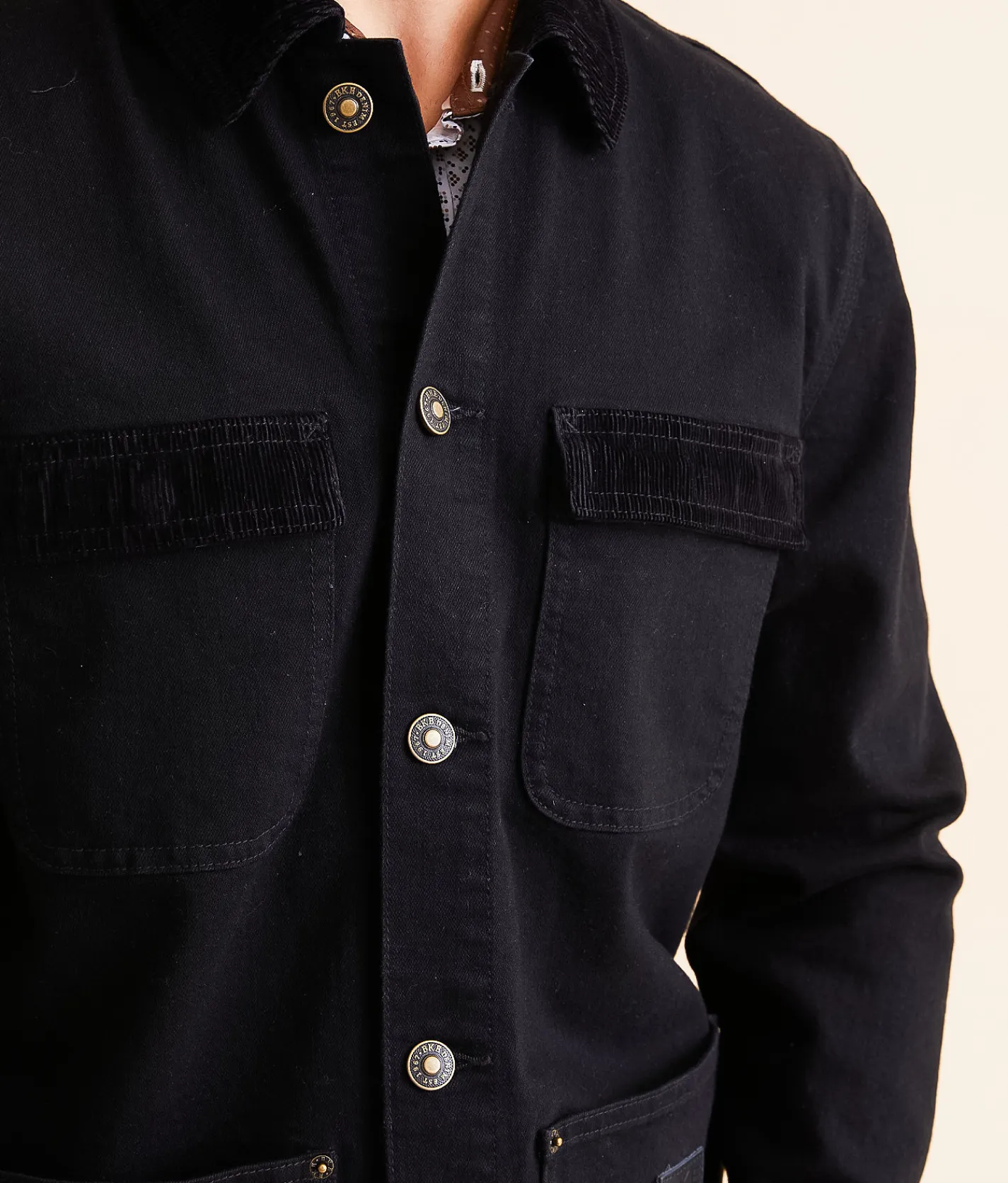 BKE Bradley Denim Stretch Jacket Black Sale