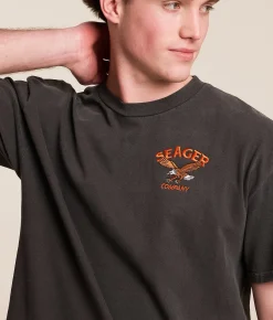 Tops|Graphic T-Shirts | Seager Bradley T-Shirt Pigment Black