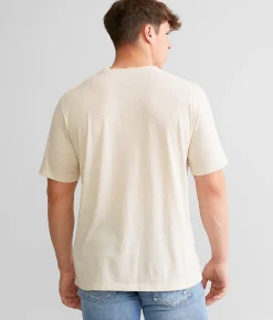 Graphic T-Shirts | RVCA Brand Frame Sport T-Shirt Silver Bleach