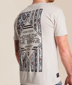 Howitzer Brave T-Shirt White Down Clearance