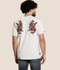 Tops | Affliction Brawl City T-Shirt White