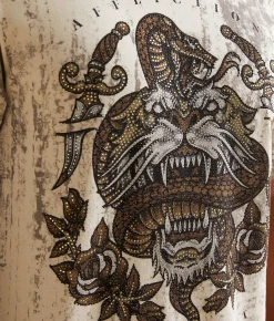 Graphic T-Shirts | Affliction Brawl City T-Shirt Light Tobacco