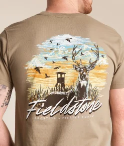 Fieldstone Breaking Daylight T-Shirt Timberwolf Hot