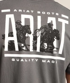 Tops|Graphic T-Shirts | Ariat Breakthru Broncos T-Shirt Dark Shadow