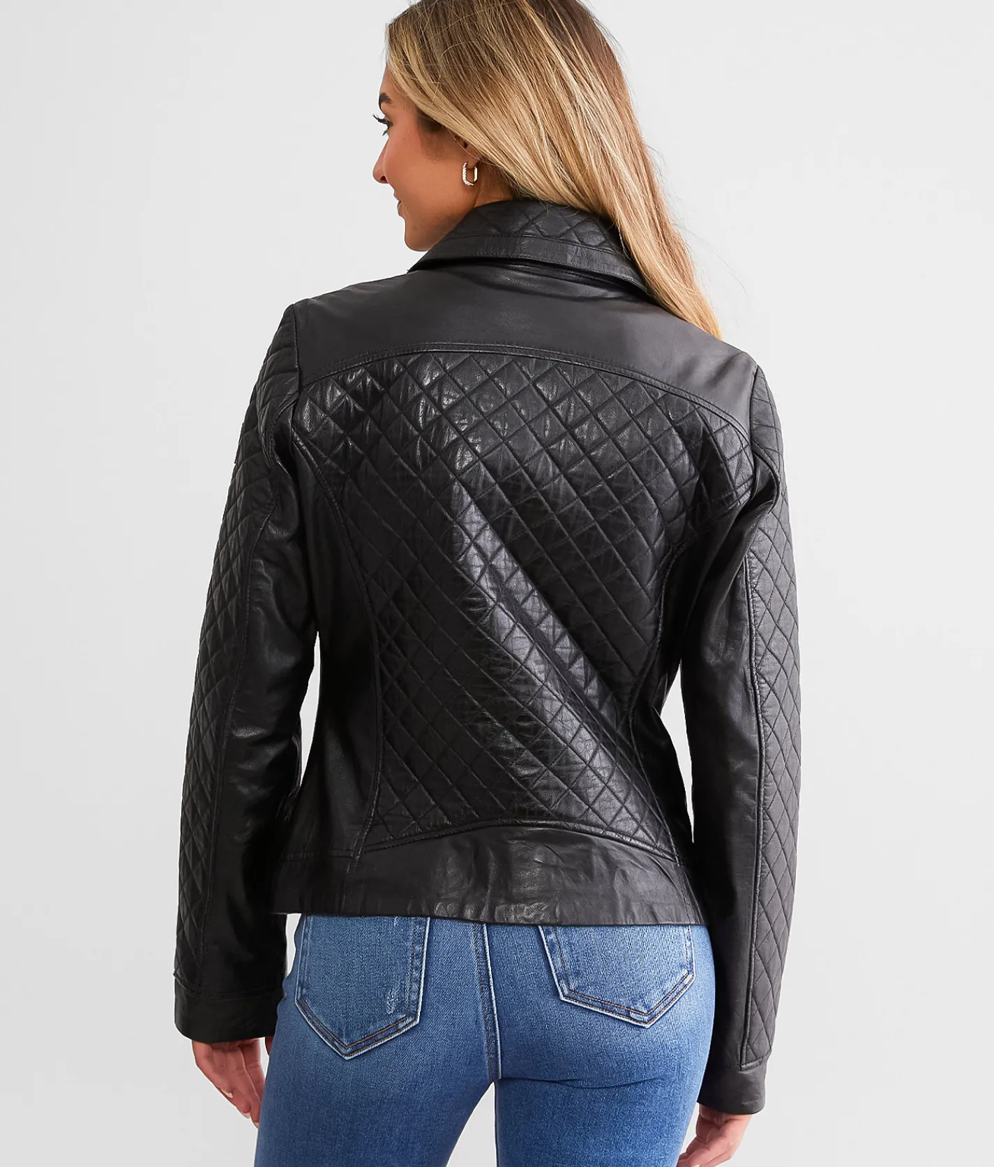 Coats & Jackets | Mauritius Breana Quilted Leather Jacket Black