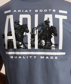 Tops|Graphic T-Shirts | Ariat Breathru Broncos T-Shirt Grisalle