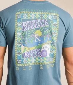 Old Row Breeze & Beer T-Shirt Ice Blue Discount