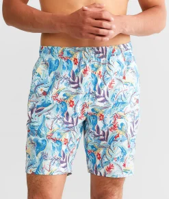 Bottoms|Swimwear | Costa® Breezy Stretch Swim Trunks Tropical Print