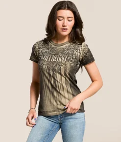 Affliction Briessa T-Shirt Mojave Desert Lava Wash Discount