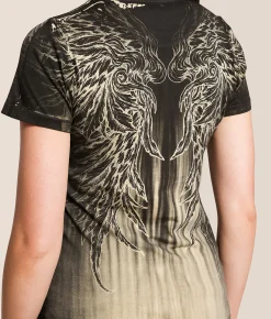 Affliction Briessa T-Shirt Mojave Desert Lava Wash Discount