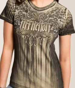 Affliction Briessa T-Shirt Mojave Desert Lava Wash Discount