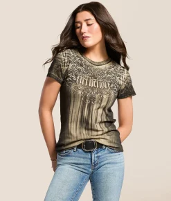 Affliction Briessa T-Shirt Mojave Desert Lava Wash Discount