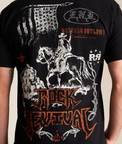 Tops|Graphic T-Shirts | Rock Revival Briggs T-Shirt Black