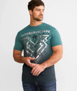 American Fighter Briggs T-Shirt Sea Pine June Bug Sale