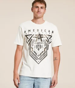 Tops|Graphic T-Shirts | American Fighter Brighton T-Shirt Antique White